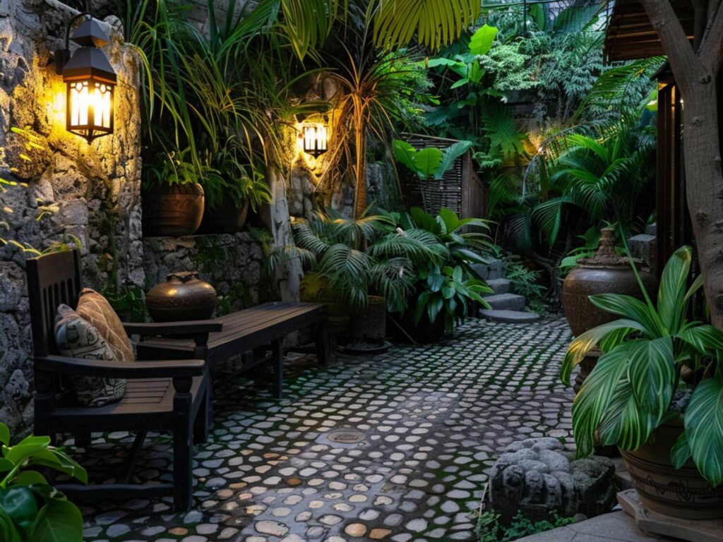 Jak urządzić ogród w stylu kolonialnym z funkcjonalnym oświetleniem LED
