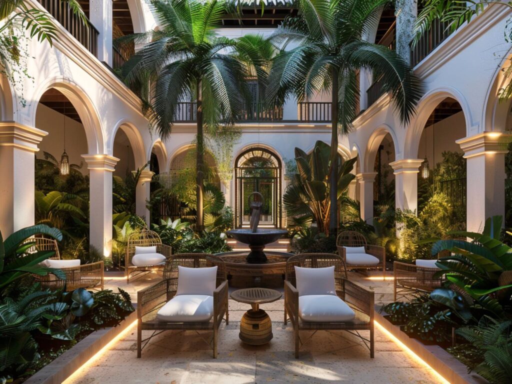 Jak urządzić ogród w stylu kolonialnym z funkcjonalnym oświetleniem LED