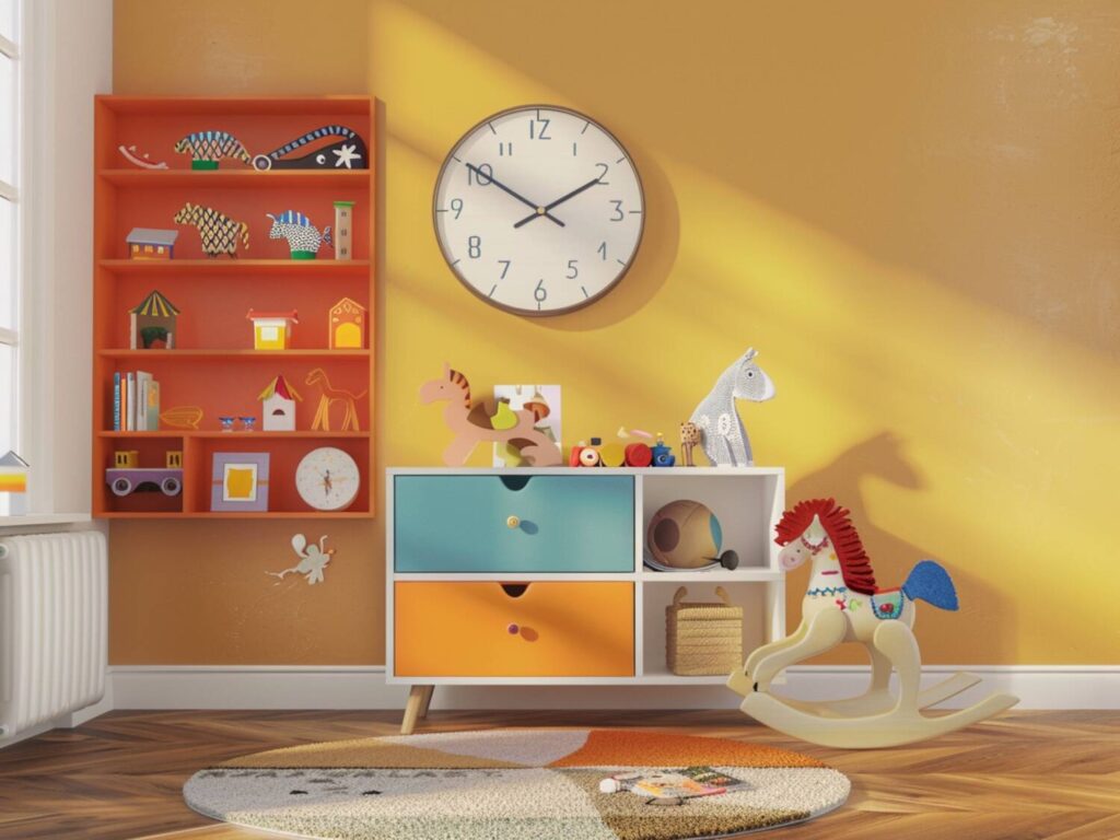 ak urządzić przestrzeń dziecięcą w stylu retro