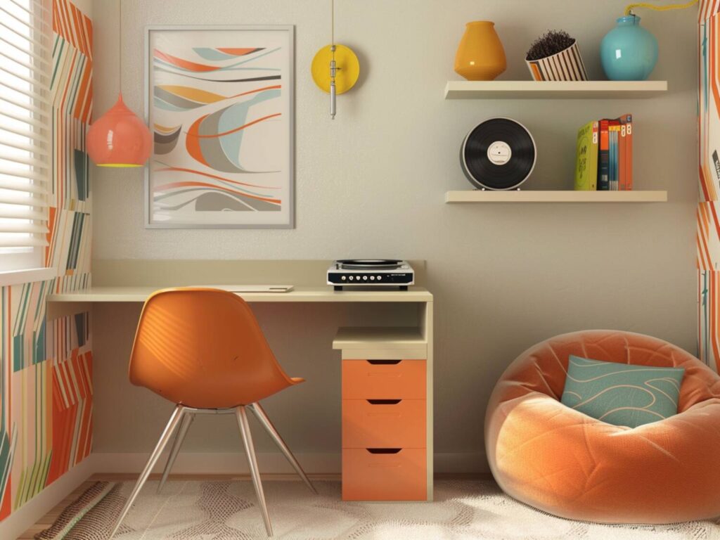 ak urządzić przestrzeń dziecięcą w stylu retro