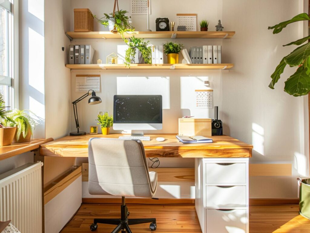 ak dopasować biurka z funkcją przechowywania do małych biur?