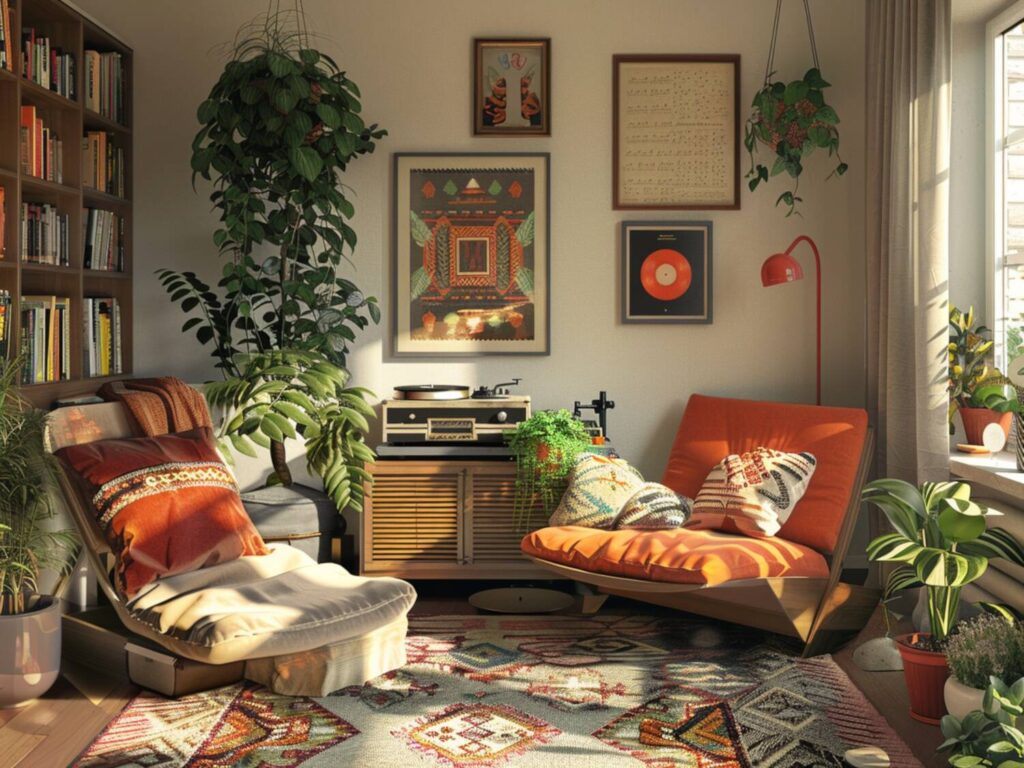 10 inspiracji na urządzenie salonu w mikroapartamencie z dodatkami vintage