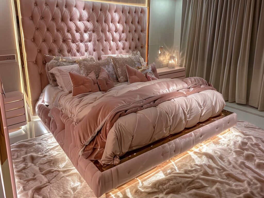 Najlepsze łóżka glamour z funkcją przechowywania na 2025 rok