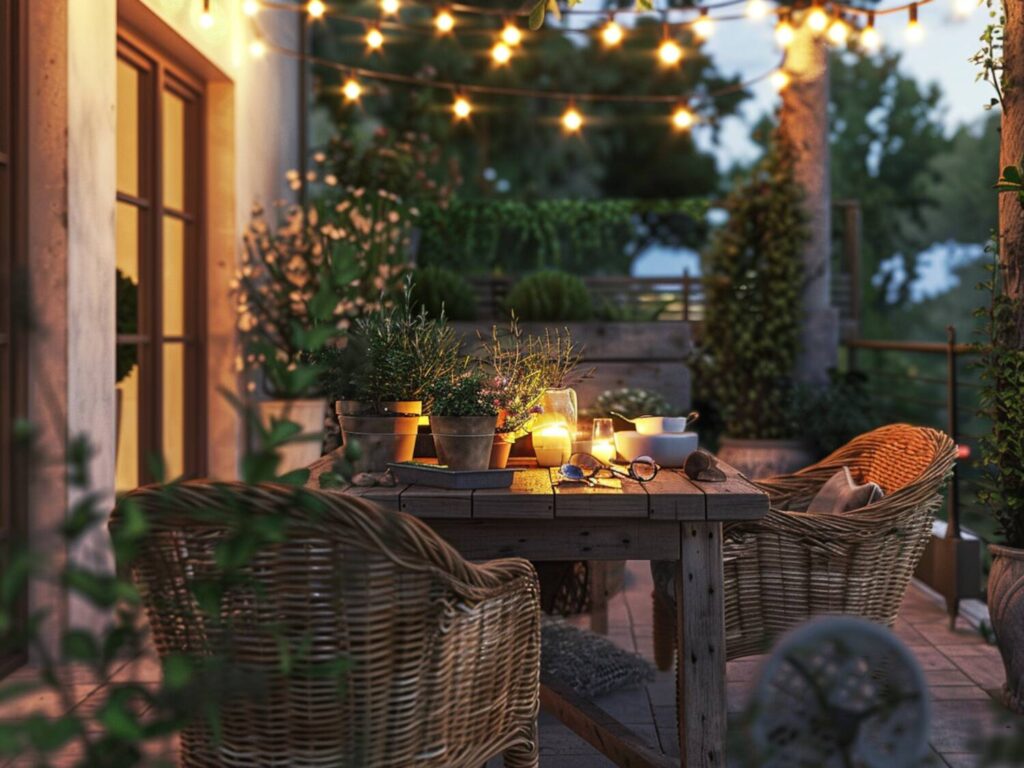 Jak urządzić taras w stylu prowansalskim z funkcjonalnym oświetleniem