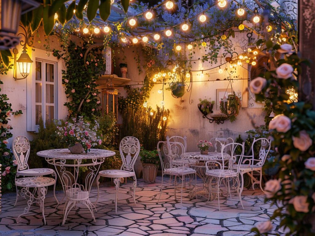 Jak urządzić taras w stylu prowansalskim z funkcjonalnym oświetleniem