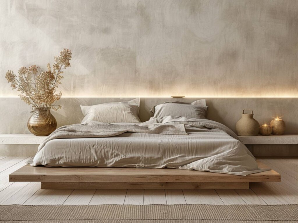 Najlepsze łóżka w stylu japandi na 2025 rok