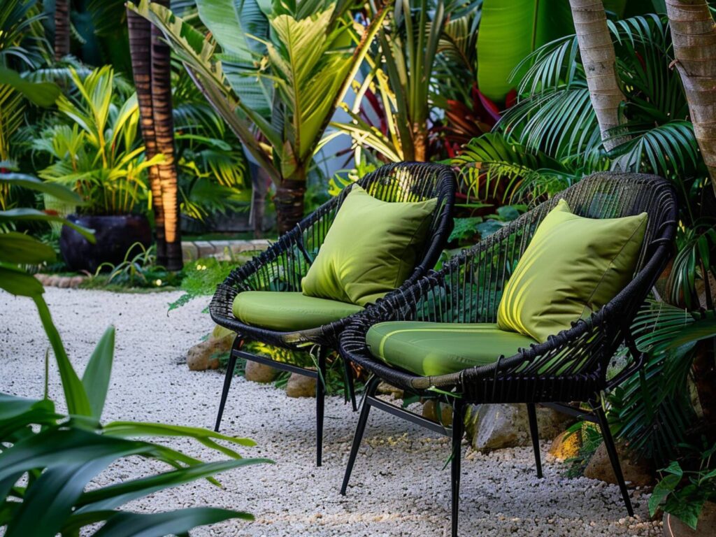 Jakie krzesła najlepiej sprawdzą się w ogrodach z motywem tropikalnym