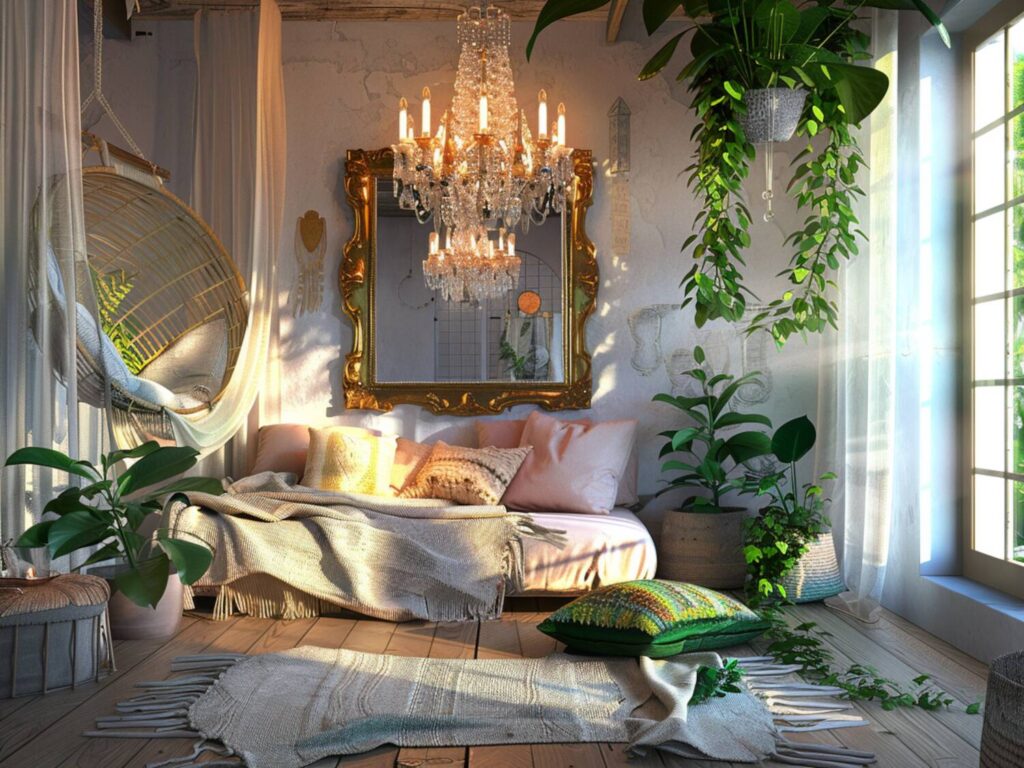  Jak dopasować meble glamour do wnętrz boho?