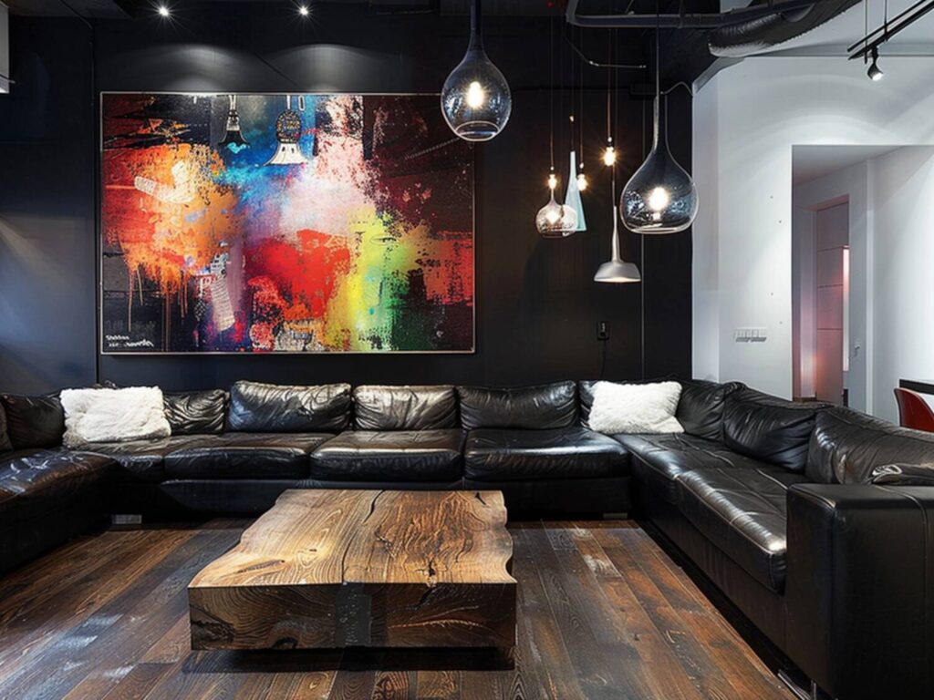 Jak zaaranżować elegancki salon z narożnikiem w ciemnych barwach