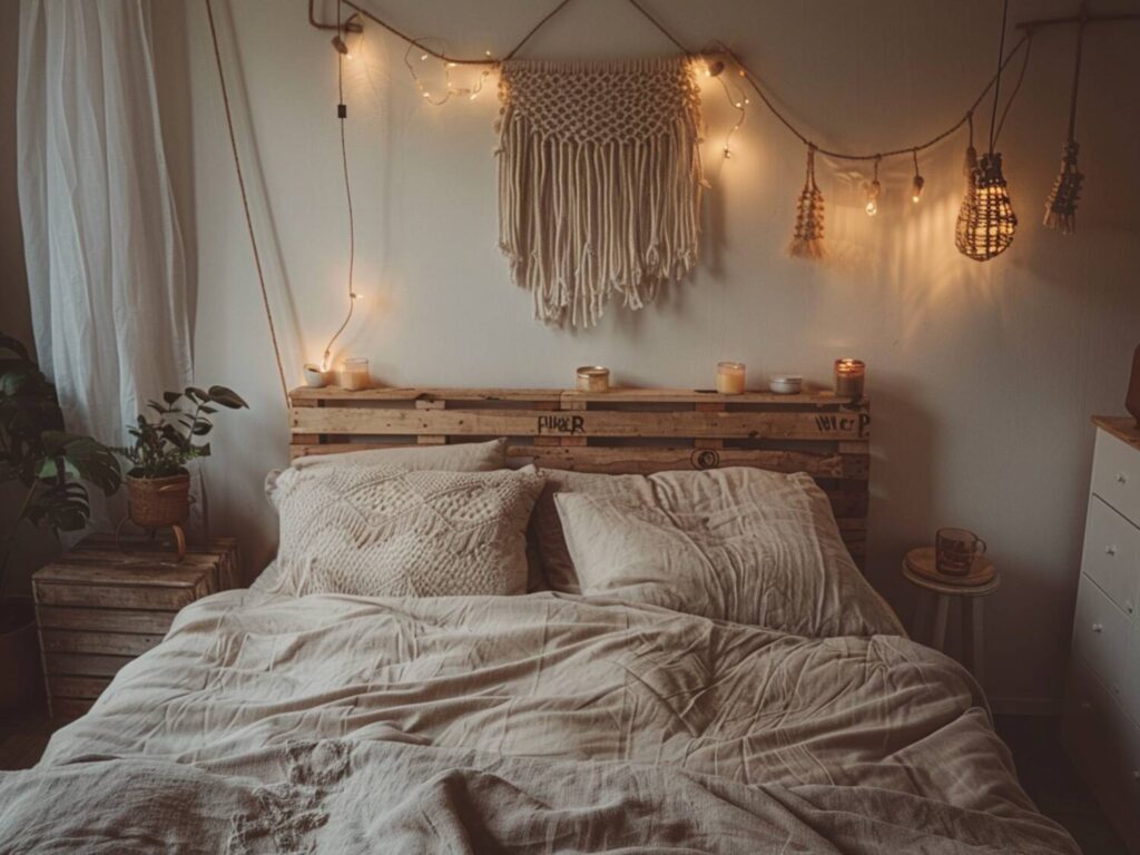 10 inspiracji na urządzenie sypialni z elementami DIY