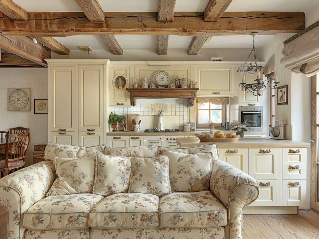 Jak urządzić kuchnię otwartą na salon w stylu vintage